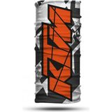 VAV Wear Desenli Motorcu Boyunluğu Buff Bandana Saç Bandı - Standart - Beyaz - Siyah