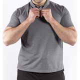 VAV Wear Outdoor Günlük Polo Yaka Lakost Erkek Kısa Kollu T-Shirt Pamuklu Yazlık TLAC01 - XS - Füme