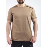 VAV Wear Outdoor T-shirt Günlük Pamuklu Basic Erkek BASETI03 - 2XL - Bej