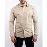 VAV Wear Outdoor Taktik Pamuklu Erkek Gömlek TACTEC01 - XS - Açık Bej