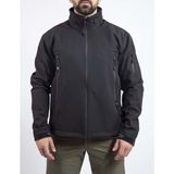 VAV Wear Shellht 04 Softshell Mont Rüzgar Geçirmez Su İtici Siyah 3XL Erkek Kullanımı İçin Gizlenebilir Kapüşon
