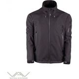 VAV Wear Shellht 04 Softshell Mont Su Rüzgar Geçirmez Su Itici Gizlenebilir Kapüşon - 2XL - Siyah