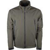 VAV Wear Shellht 04 Softshell Mont Su Rüzgar Geçirmez Su Itici Gizlenebilir Kapüşon - 2XL - Yeşil