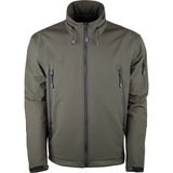 VAV Wear Shellht 04 Softshell Mont Su Rüzgar Geçirmez Su Itici Gizlenebilir Kapüşon - 3XL - Yeşil