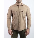 VAV Wear Tactical Outdoor Gömlek Esnek Fit Erkek TACFLEX01 - Bej - 3