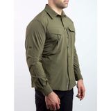 VAV Wear Tactical Outdoor Gömlek Esnek Fit Erkek TACFLEX01 - Haki