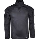 VAV Wear Taktik Askeri Kombat Tişört Terletmez Rahat Fit Kamuflaj Erkek Sweatshirt COMPAT01 - Siyah