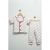 Vavbaby Minik Kalpli Kız Bebek Yazlık Pijama Takımı - 12 - 18 Ay - Beyaz