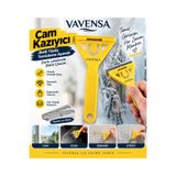 VAVENSA Cam Kazıyıcı Jiletli Yüzey Temizleme Aparatı Ocak Fayans Etiket Sökücü