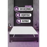 Vavey Mikro Dört Köşe Lastikli Su Sıvı Geçirmez Yatak Koruyucu Alez 200x200cm - Beyaz - 200 x 200 cm
