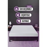 Vavey Pamuklu Fitted Su Sıvı Geçirmez Yatak Koruyucu Alez 150x200cm - Beyaz - 150 x 200 cm