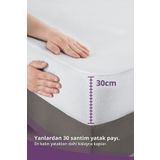 VAVEY Su Sıvı Geçirmez Su Emmez Terletmez Yatak Koruyucu Alezi Mikro Yatak Koruyucu Alez Fitted Baza