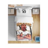 Vaveyla Home Mbappe Futbol Desenli 3D Dijital Baskılı Tek Kişilik Genç Erkek Çocuk Çarşafsız Nevresim Takımı