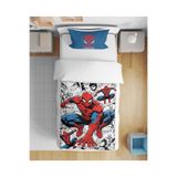 Vaveyla Home Spiderman Örümcek Adam Desenli 3D Dijital Baskılı Tek Kişilik Erkek Çocuk Çarşafsız Nevresim Takımı