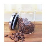 Vavis 300 ml Vakumlu Metal Kapaklı Borosilikat Cam Kavanoz (8.5CM*10CM) 1 Adet - 0 Siyah - Option-1