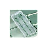 Vavis Demirdengelsin 3 Katlı Beslenme Kutusu, Yemek Taşıma Kabı, Kaşık Çatal Dahil, Sefer Tası, Yeşil, 420 Ml, Bpa-Free - Kestane Akaju - Option-1