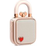 Vavis Divoom Love-Lock Bluetooth Hoparlör, Küçük Taşınabilir Müzik Kutusu, Kablosuz Stereo Eşleştirme, Retro Ses Kutusu, Sevimli Masaüstü Dekorasyonu, Kızlar Için, Pembe - Option-1