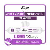Vavis Easy Clean Orkide Bahçesi Mopa Uyumlu Yer Temizlik Havlusu&mendili 20 Yaprak - Option-1