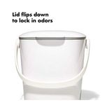 Vavis Good Grips Kompost Kovası, Beyaz, Koku Geçirmez Çöp Kutusu, Mutfak Için, 2,8 L - Option-1 - 47 x 85 x 2 cm
