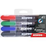 Vavis Kores Kalıcı Marker Set 3 – 5 mm Konik Baş Kısım, Siyah/mavi/kırmızı/yeşil - -- - Option-1