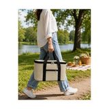 Vavis Krem Rengi 22 Litre Termal Piknik ve Taşıma Çantası – Su Geçirmez Kumaş, Kalın Yalıtımlı Iç Kaplama, 2 Bölmeli Soğuk-Sıcak Tutucu Çanta (39X27X23 Cm) - Kestane Akaju - Option-1