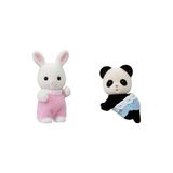 Vavis Sylvanian Families Epoch ESF5709 Tavşan ve Panda Bebeğin Oyun Odası Oyuncak - 01-Mavi