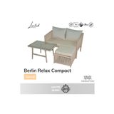 VAVRATTAN Berlin Mini Rattan Bahçe Balkon Köşe Takımı- Kum