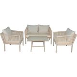 Vavrattan Berlin Rattan Bahçe Balkon Oturma Takımı Kum Rengi - 1