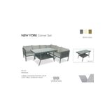 VAVRATTAN New York Rattan Köşe Takımı Taş Gri