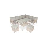 VAVRATTAN New York Xl Rattan Bahçe Balkon Köşe Takımı Kum