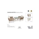 VAVRATTAN Shangai Bistro Rattan Bahçe Balkon Oturma Takımı Küf 1 1 Sehpa