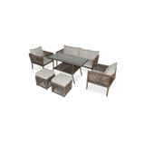 VAVRATTAN Shangai Deluxe Xl Rattan Bahçe Balkon Oturma Takımı Küf