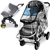 Vaxaape Bebek Arabası Yağmur Kılıfı ve Bebek Arabası Cibinlik (2 Parça Set), Evrensel Bebek Arabası Aksesuarı, Su Geçirmez, Rüzgar Geçirmez Koruma, Toz Kardan Koruma, Bebek Seyahat Hava Kalkanı