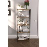 VayLife Dekoratif 5 Raflı Kitaplık 150 x 60 Ceviz