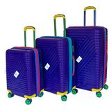 Vayomy Colors Pp Line Kabin Boy Mor Valiz Kırılmaz 2 Yıl Garantili