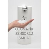 Vayomy Otomatik Sensörlü Sıvı Köpük Sabunluk ABS Malzeme ile Şarjlı ve Suya Dayanıklı Modern Tasarım