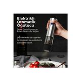 Vayomy Şarjlı Otomatik Baharat Öğütücü Değirmen - 5 Kademe Ayarlı Seramik Tuz Karabiber Değirmeni