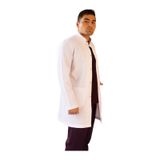 Vayteks Hakim Yaka Orta Boy Beyaz Erkek Doktor Öğretmen Laboratuvar ÖnlüğÜ Beyaz