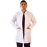 Vayvaylı Hakim Yaka Orta Boy Beyaz Erkek Doktor Öğretmen Laboratuvar Önlüğü - 2XL