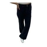 VAZIRADK Bol Paça Yüksek Bel Denim Pantolon Siyah 31