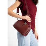 VB Collection Kadın 4 Bölmeli Mini Çapraz Omuz Çantası Günlük Şık Tasarım - Bordo