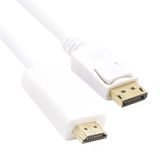 Vcom Cg605l-5.0 Beyaz 5 Metre Display Port Erkek To Hdmi Erkek Kablo