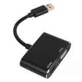 Vcom CU322M Usb3.0 Erkek To HDMI Dişi + VGA Dişi Çevirici (Kdo)