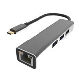 Vcom DH311A Type-C To USB 3.0-3 RJ45 Çoklayıcı