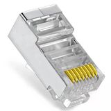 Vcom Nm026 100Lü Metal Rj45 8P8c Cat6-Utp-Rj45-3U Konnektör (Kdo)
