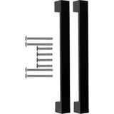 ve Banyo Dolabı Kapakları ve Çekmeceler Için Kalın Metal Kulp Paslanmaz Alüminyum Mobilya Dolap Kulbu 192MM Mat Siyah 2 Adet