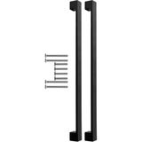 ve Banyo Dolabı Kapakları ve Çekmeceler Için Kalın Metal Kulp Paslanmaz Alüminyum Mobilya Dolap Kulbu 320MM Mat Siyah 2 Adet