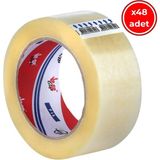 Ve-Ge Fil Koli Bandı, Şeffaf Hotmelt Yapışkan, 48 Adet, 45 mm x 100 m Dayanıklı Özellik