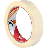 Ve-Ge | Gp Maskeleme Bandı, 18 mm x 30 M, Bej, Krepe Kâğıt Tabanlı, Boya Uygulamaları Için Ideal