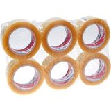 Ve-Ge Renkli Koli Bandı 45 mm x 100 M 6 Adet Şeffaf Bufalo Kaliteli Ürün